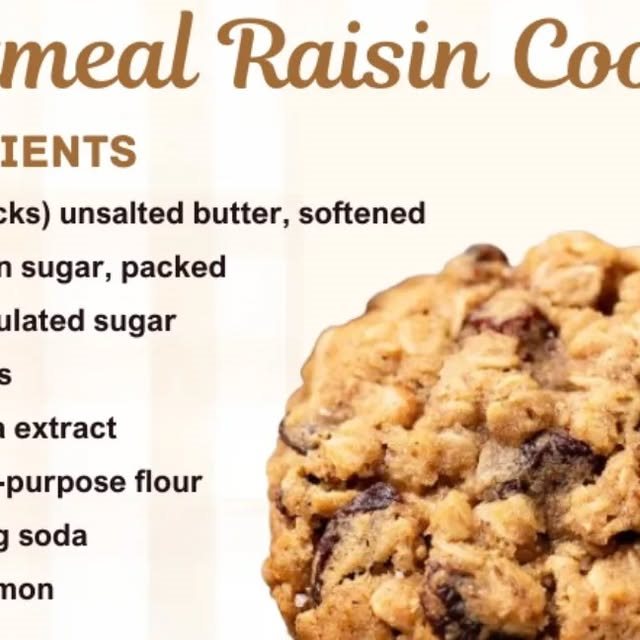 Oatmeal Raisin Cookies